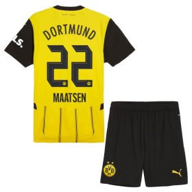 Camiseta de fútbol Borussia Dortmund Maatsen 22 Niño 1ª equipación 2024-25